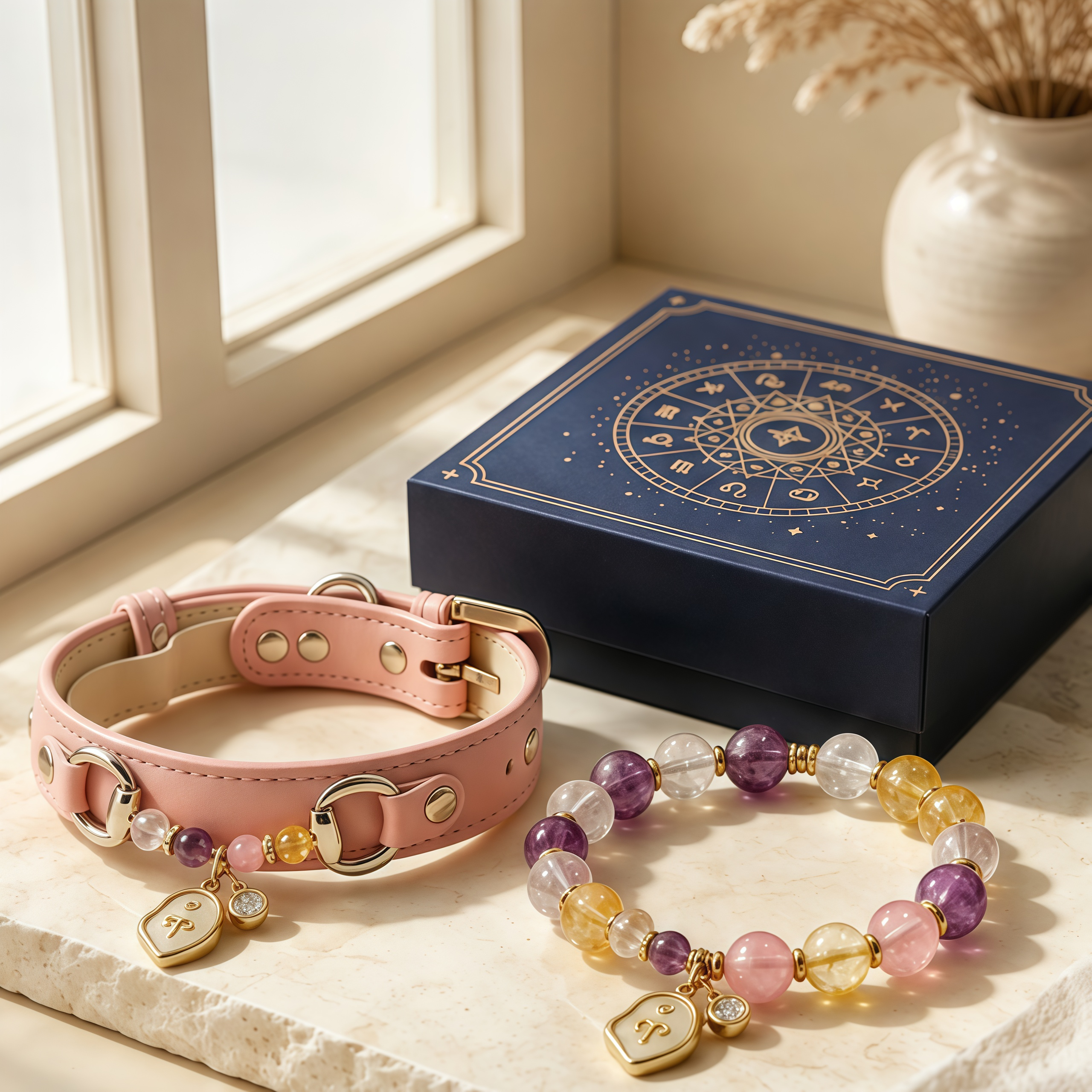 Human‑Pet Matching Crystal Gift Set