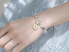 Gemini Zodiac Natural Crystal Bracelet, Hand‑Curated Gemstone Spiritual Bracelet