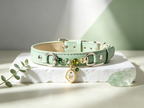 Taurus Zodiac Crystal Faux Leather Pet Collar, Constellation Charm for Dogs