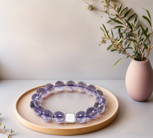 Purple Chinese style diffuser bracelet