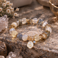 Virgo Zodiac Natural Crystal Bracelet, Hand‑Curated Gemstone Spiritual Bracelet