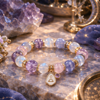 Libra Zodiac Natural Crystal Bracelet, Hand‑Curated Gemstone Spiritual Bracelet